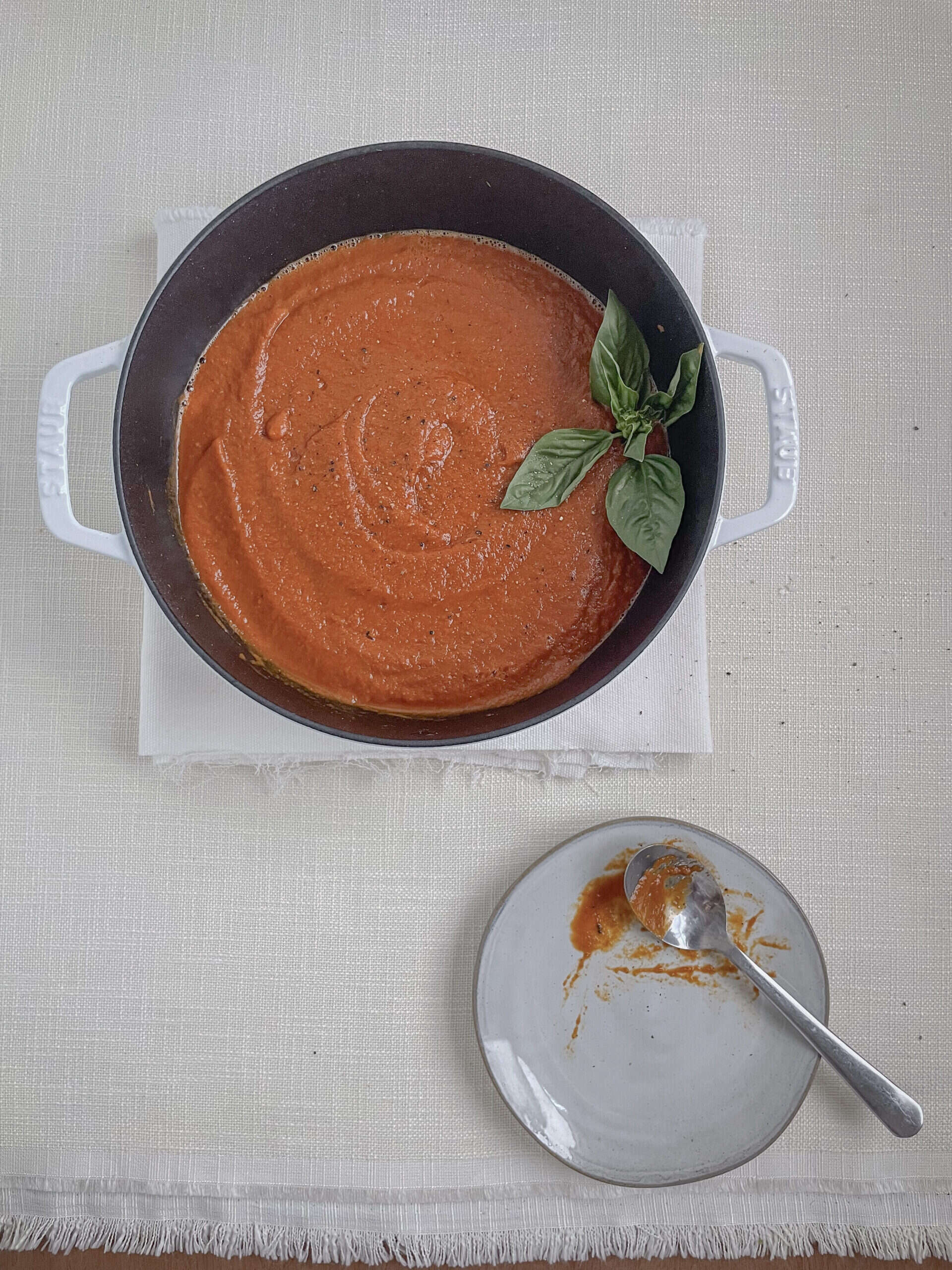 Shaved Carrot Tomato Sauce
